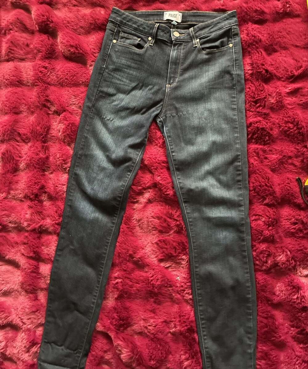 PAIGE Hoxton Ultra Skinny Jeans in Mona Dark Wash Sz 29 A550